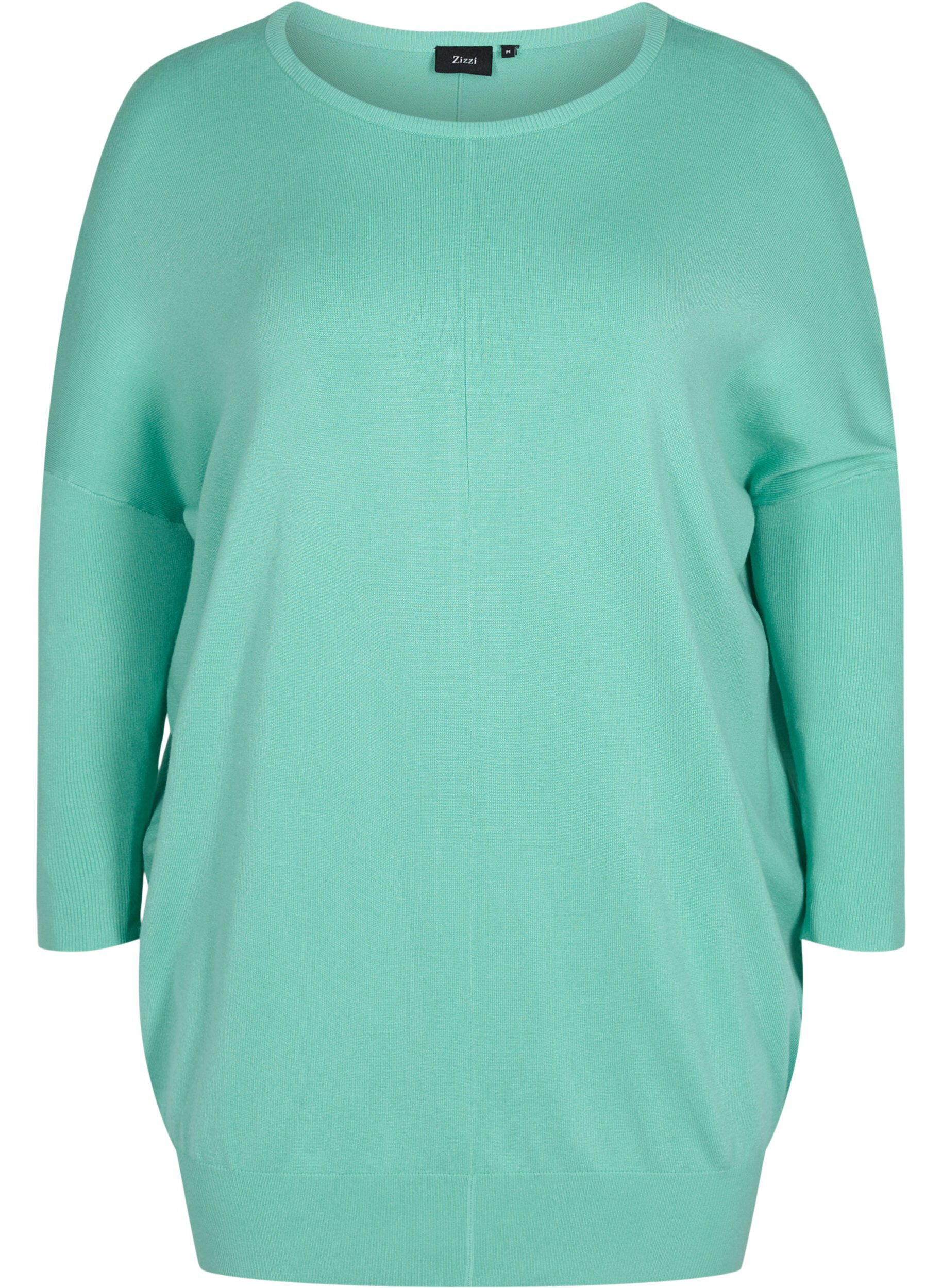 ZizziStrickbluse , Dusty Jade Green, Packshot image number 0