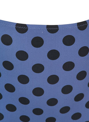 Hochtailliertes Bikiniunterteil mit Print, Blue Indigo Dot, Packshot image number 2