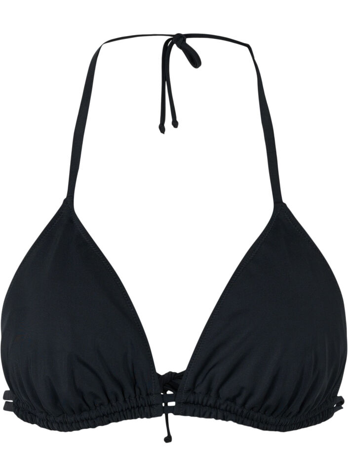 Dreieckiger Bikini-BH, Black, Packshot image number 0