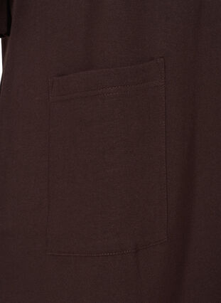 Sweatkleid aus Baumwolle mit 3/4-Ärmeln und Taschen, Molé, Packshot image number 2