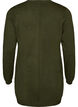 Lange Strickjacke aus einer Viskosemischung, Gr&uuml;n, Packshot image number 1