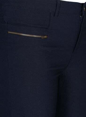 Slim Fit 3/4-Hose mit Reißverschluss, Night Sky, Packshot image number 2