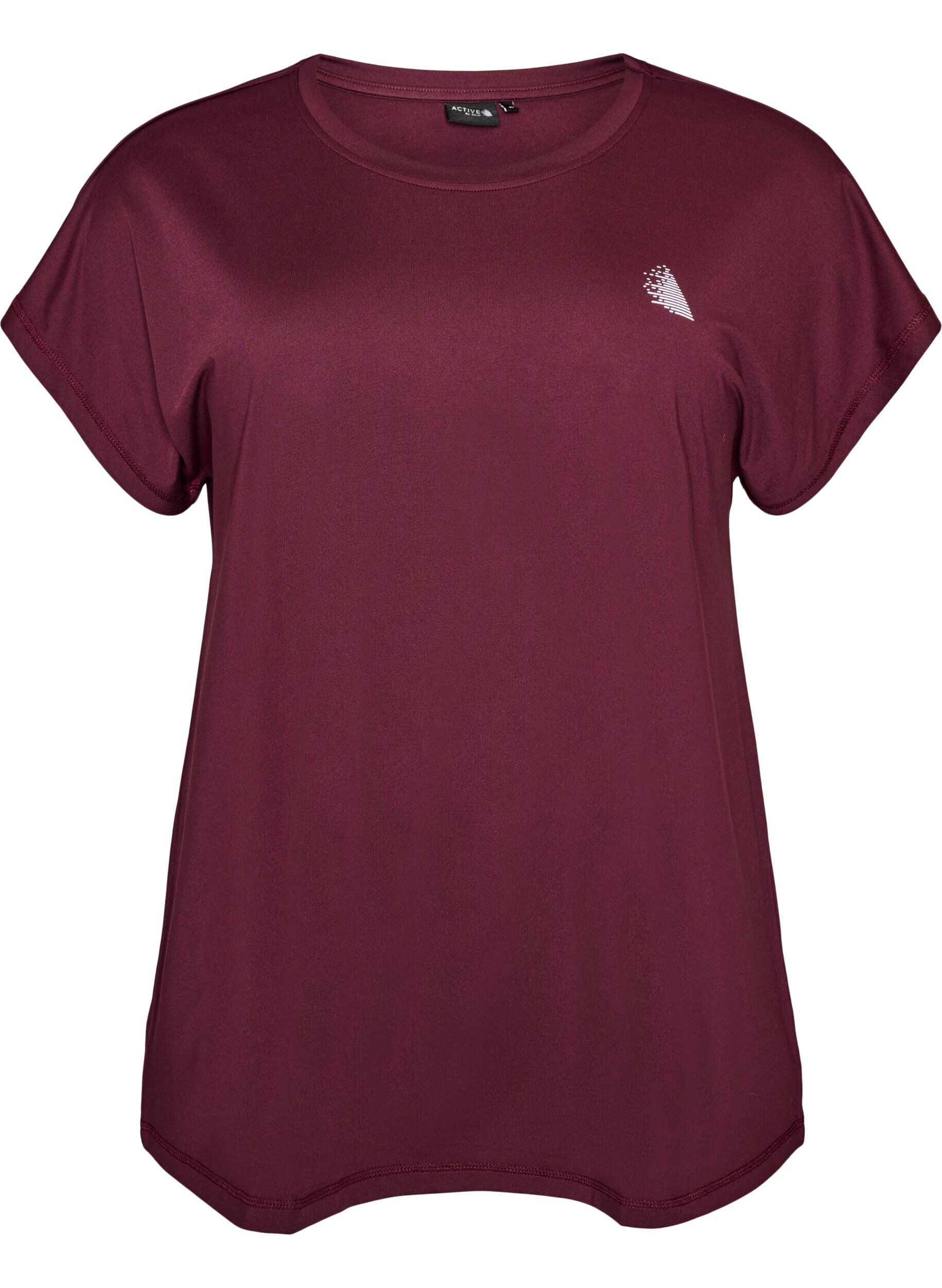 Einfarbiges Trainings-T-Shirt