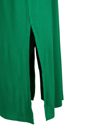 Ärmelloses geripptes Kleid aus Viskose, Jolly Green, Packshot image number 3