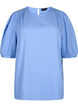  Viskosebluse mit 1/2 Ärmeln, Cornflower Blue, Packshot image number 0