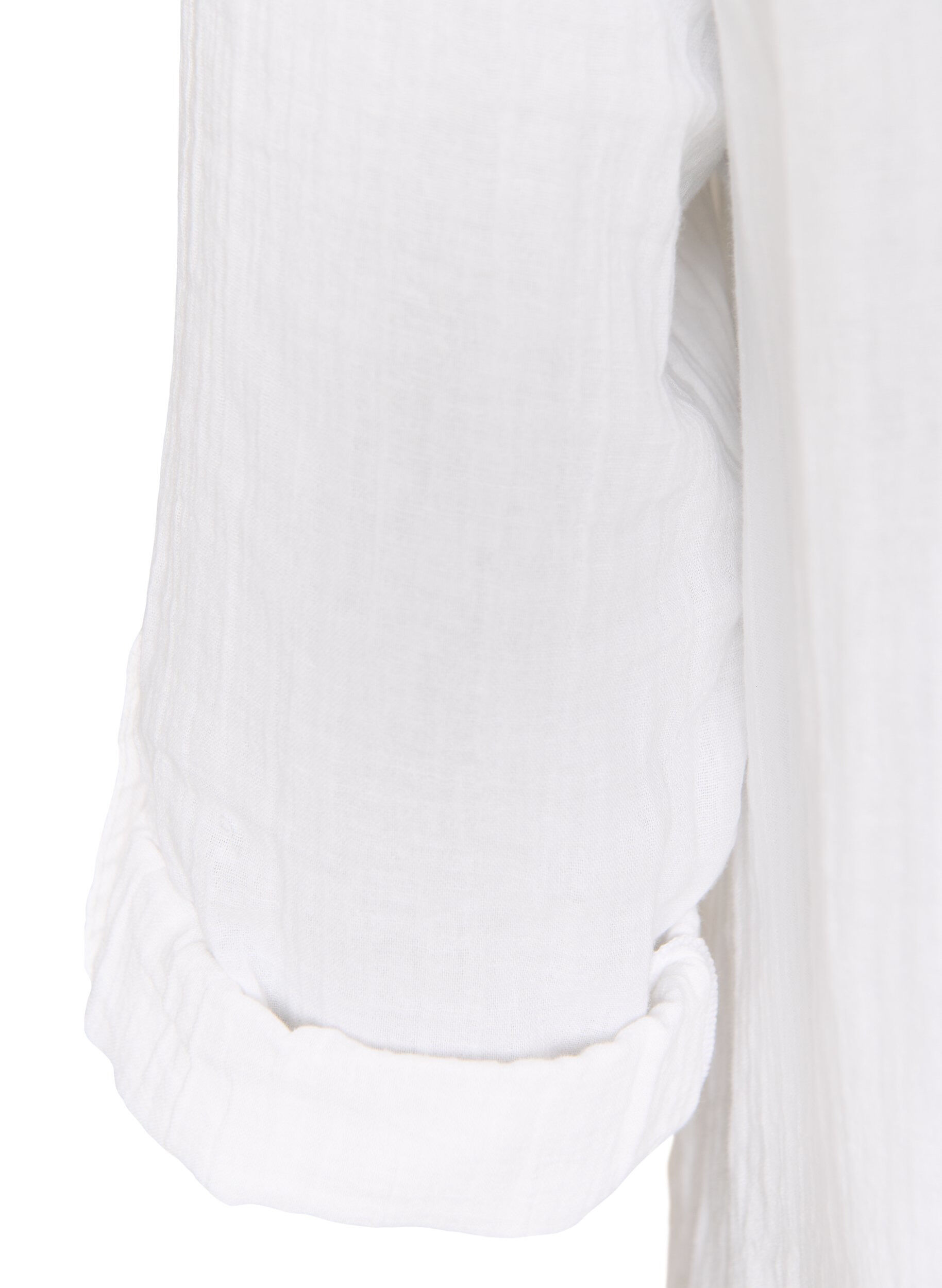ZizziTunika aus Baumwollmusselin mit Broderie Anglaise, Wei&szlig;, Packshot image number 3