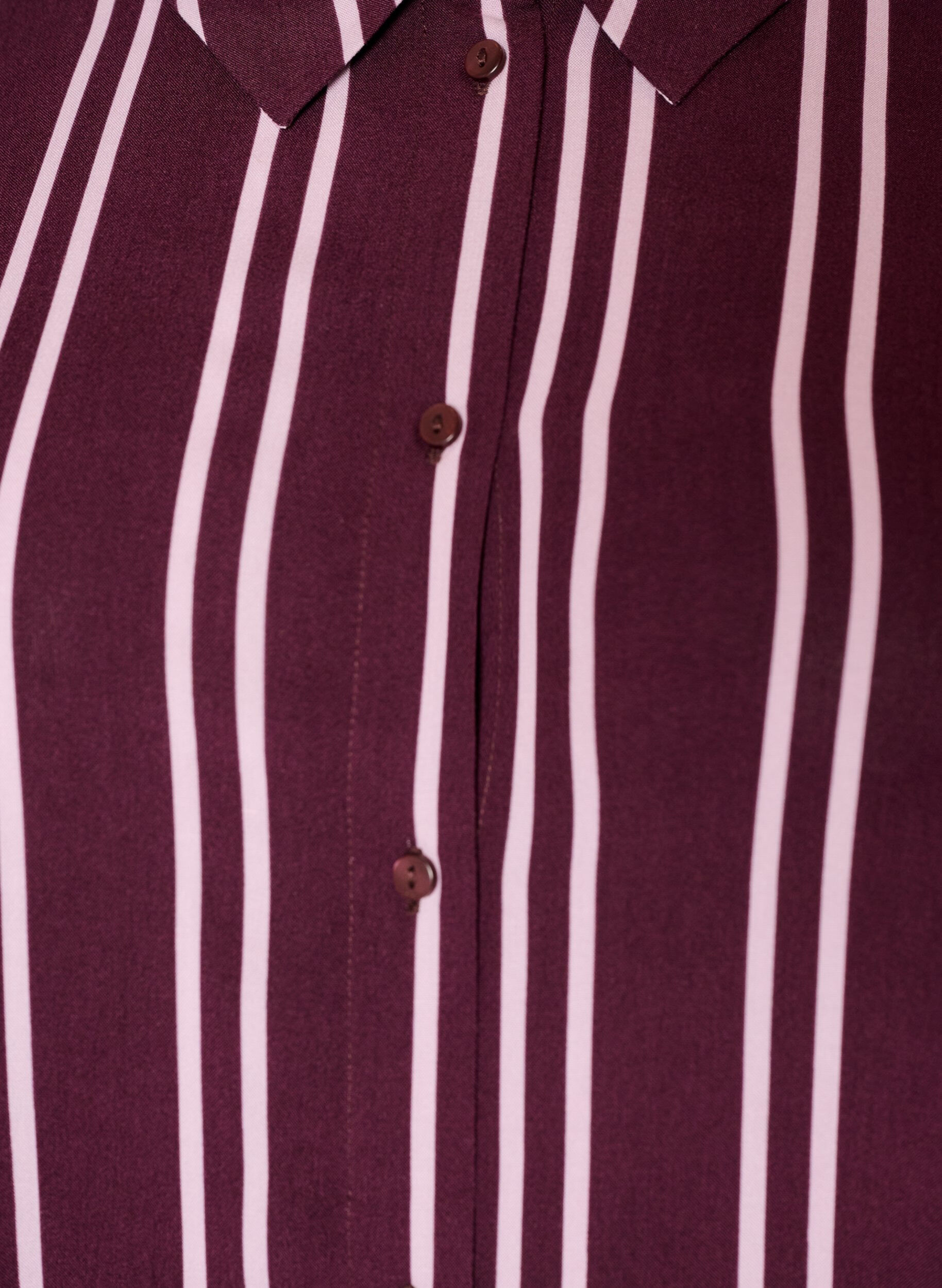 ZizziGestreiftes Nachthemd, Dunkles Bordeaux, Packshot image number 2