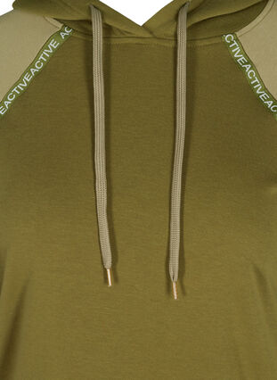 Sweatshirt mit Kapuze und Tasche, Olive Drab, Packshot image number 2