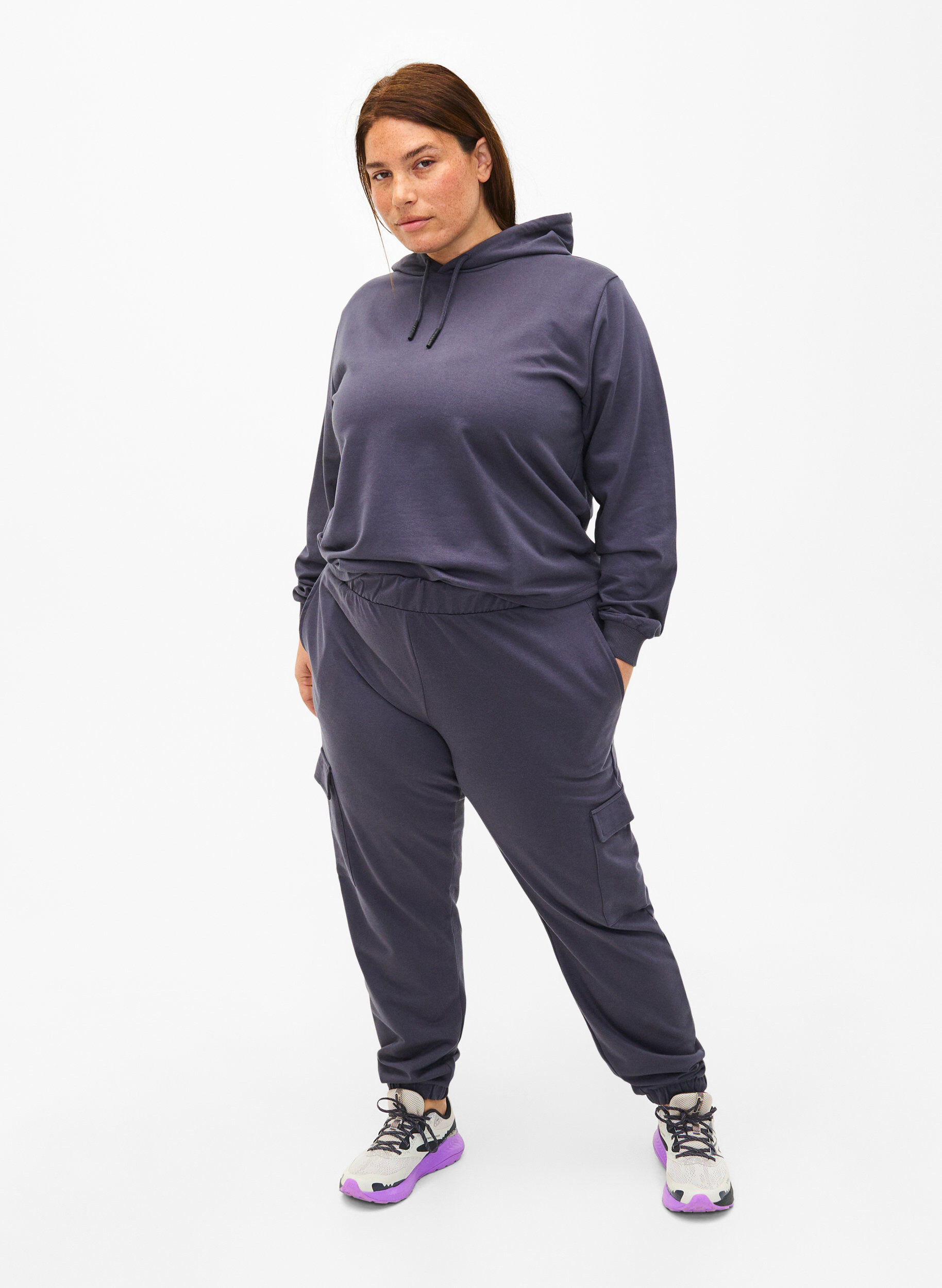 ZizziSweatshirt-Hoodie, Ombre Blue, Model image number 2