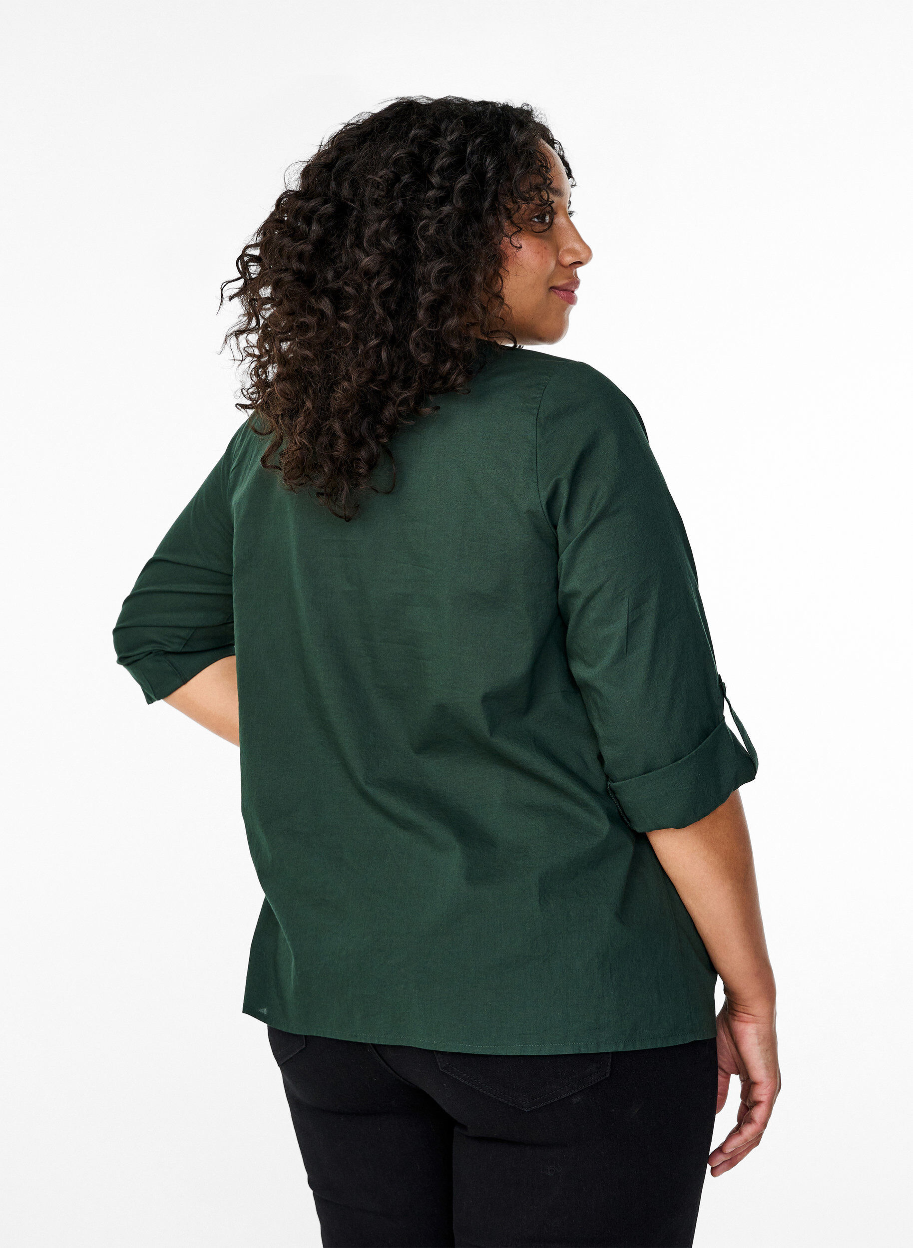 ZizziFLASH - Shirt mit H&auml;keldetail, Scarab, Model image number 1