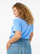 Basic-T-Shirt aus Baumwolle mit Rundhalsausschnitt, Blau, Model image number 2