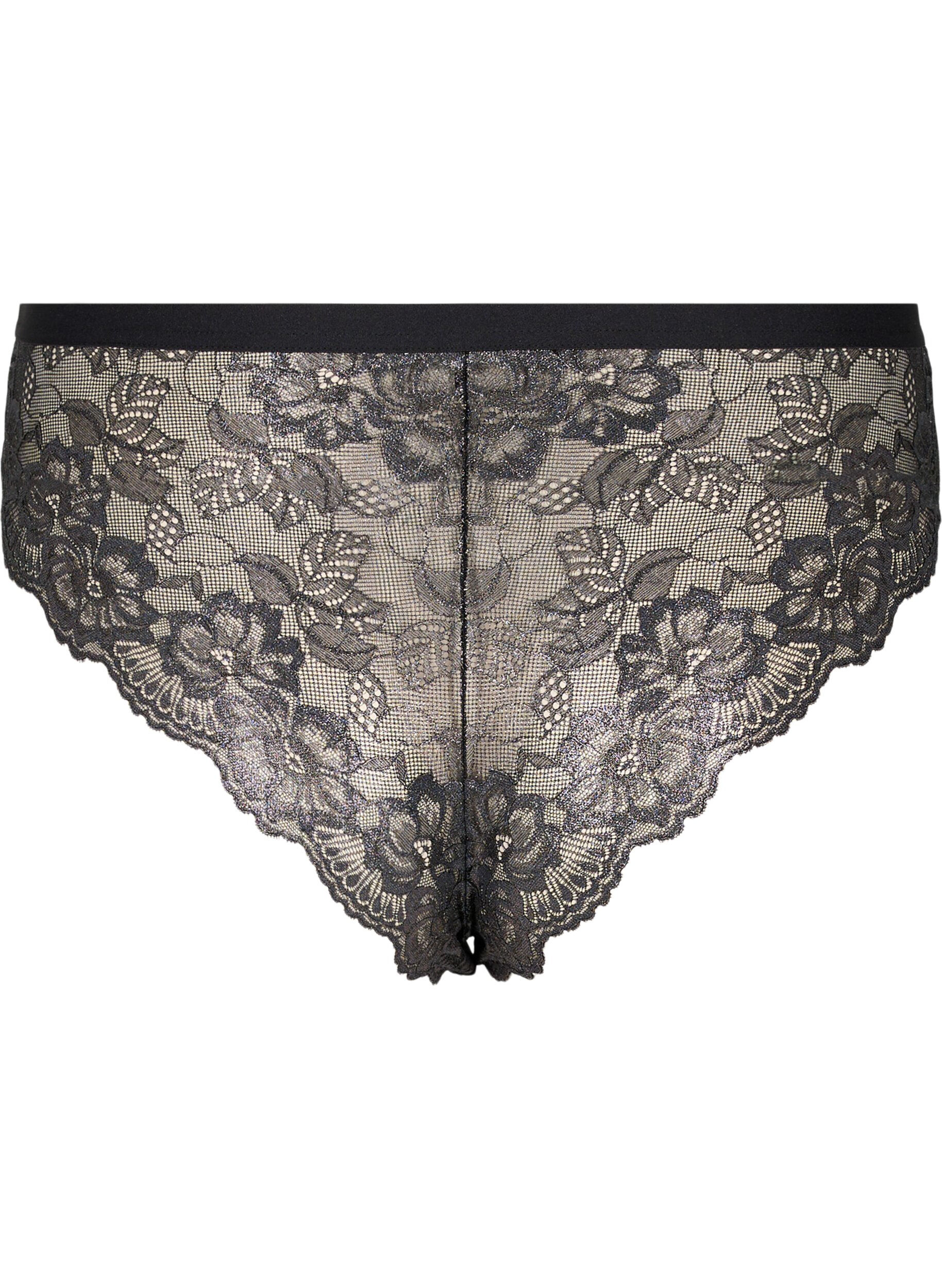 ZizziPanty mit Spitze, Black, Packshot image number 1