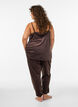 Lockere Hose aus Velours, Braun, Model image number 2