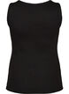Tailleiertes Top mit Motiv, Schwarz, Packshot image number 1