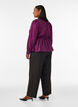 Hoch taillierte Hose mit geraden Beinen, Schwarz, Model image number 1
