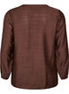 Bluse aus Viskose mit bestickten &Auml;rmeln, Braun, Packshot image number 1