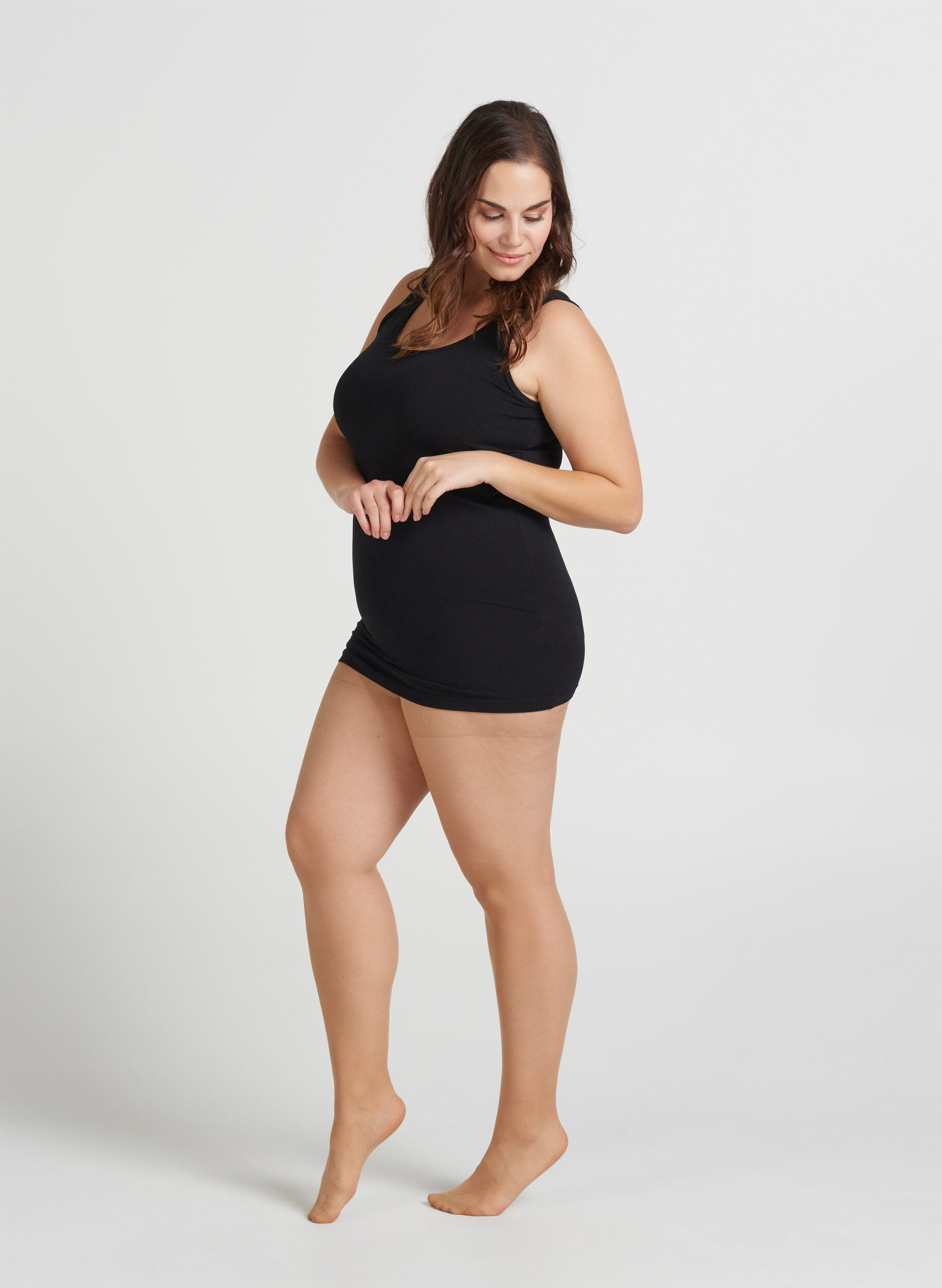 Zizzi2er-Pack Strumpfhosen 20 Denier, Nude, Model image number 0