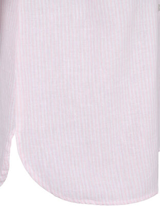 Hemdbluse mit Knopfverschluss aus Baumwoll-Leinen-Gemisch, Rosebloom White, Packshot image number 2