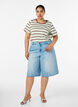 Gestreiftes T-Shirt aus Bio-Baumwolle, Braun, Model image number 1