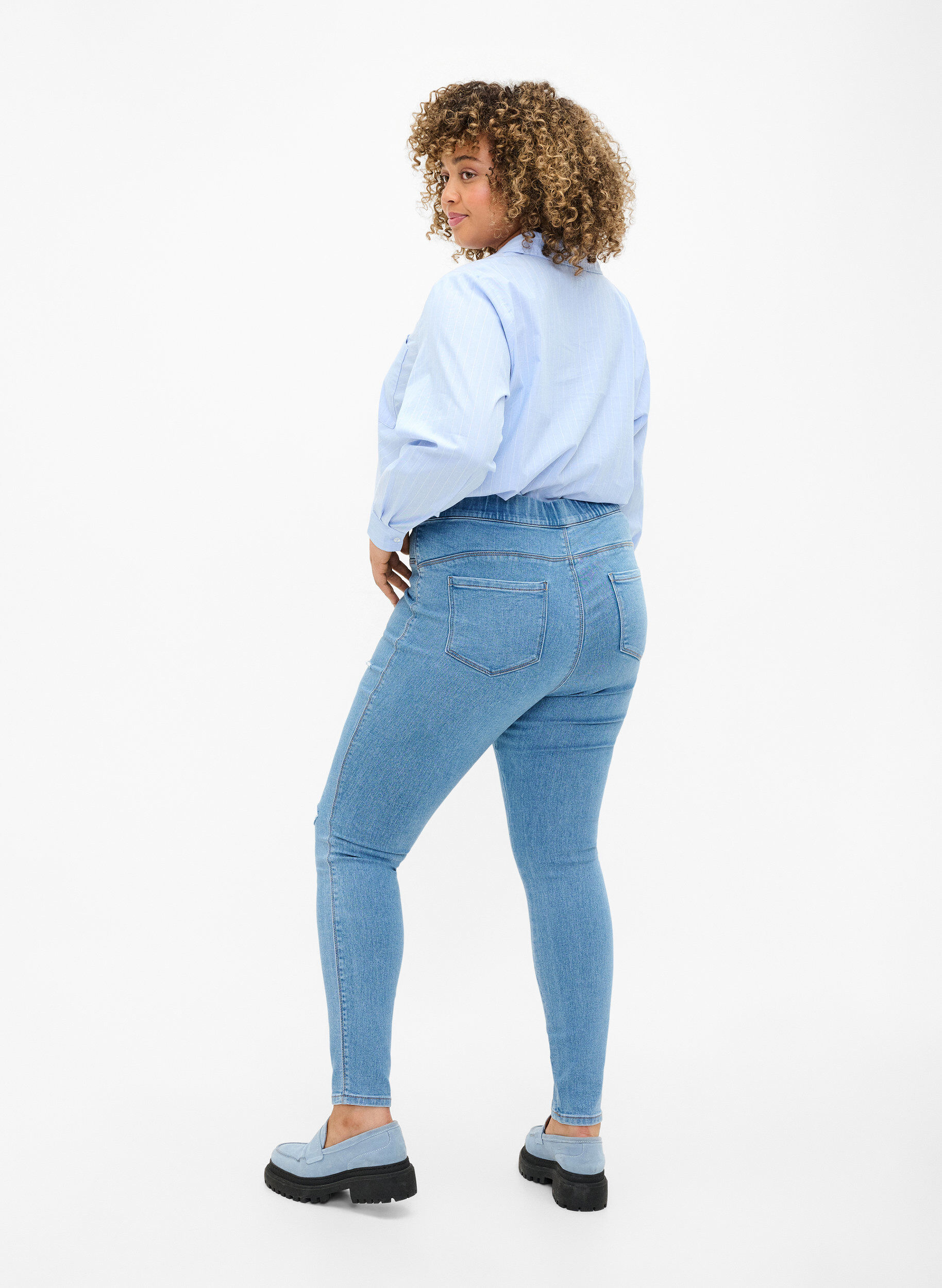 ZizziJeggings mit Rissen, Light Blue, Model image number 1