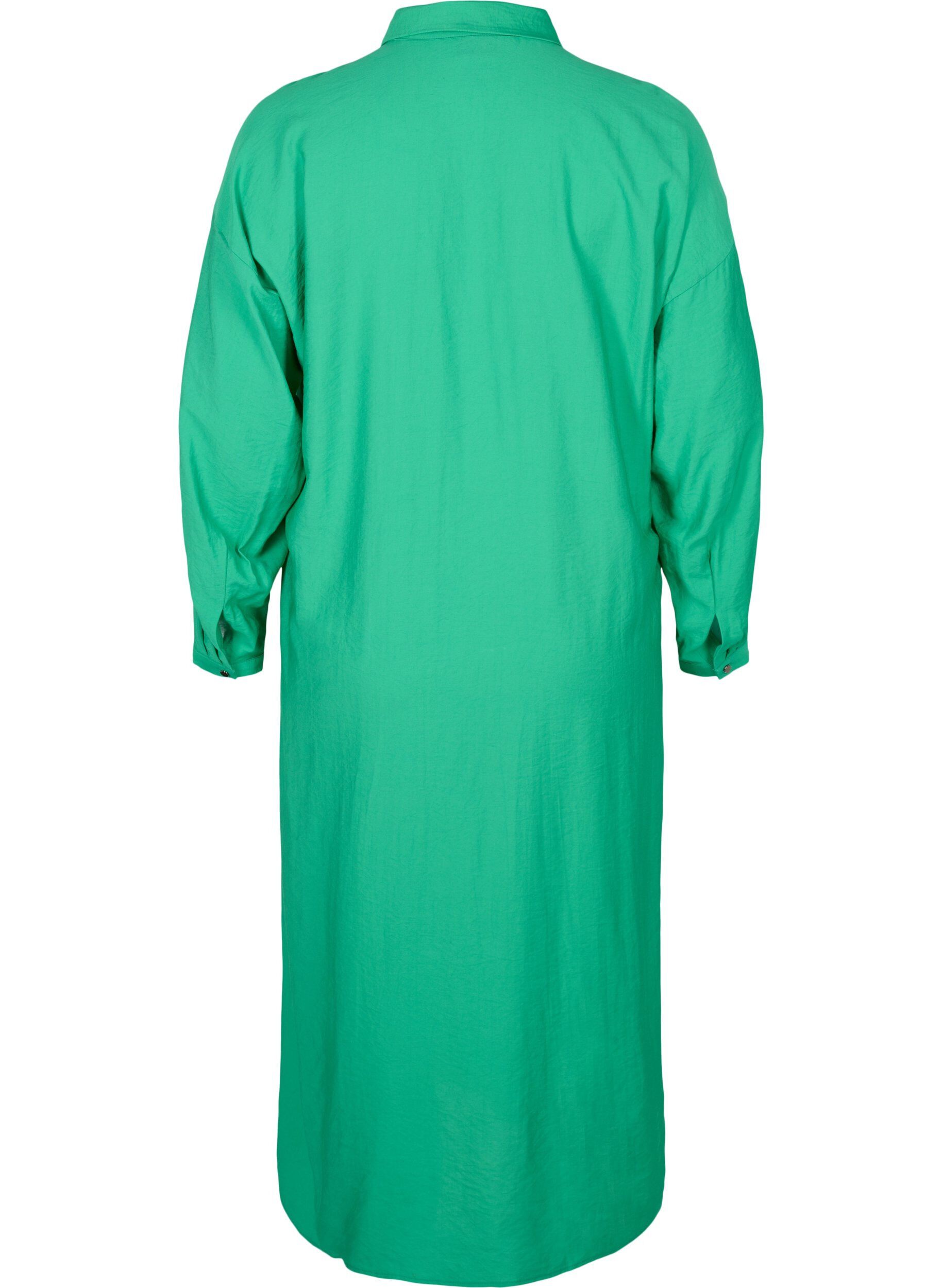 ZizziLange Hemdbluse aus Viskose mit Schlitz, Mint, Packshot image number 1