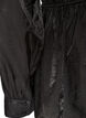 Gl&auml;nzende Bluse aus Viskose mit Peplum-Effekt, Schwarz, Packshot image number 3