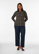 Lang&auml;rmelige Bluse, Schwarz, Model image number 1