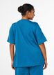T-Shirt aus Modalgemisch, Petrol, Model image number 2