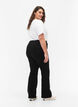 Hoch taillierte Jeans mit Bootcut, Schwarz, Model image number 1