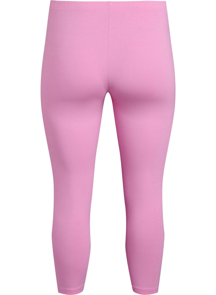 Basic 3/4 Leggings aus Viskose, Pink, Packshot image number 1
