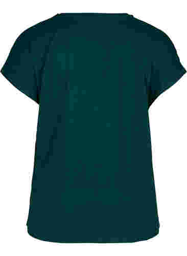 Einfarbiges Trainings-T-Shirt, Deep Teal, Packshot image number 1