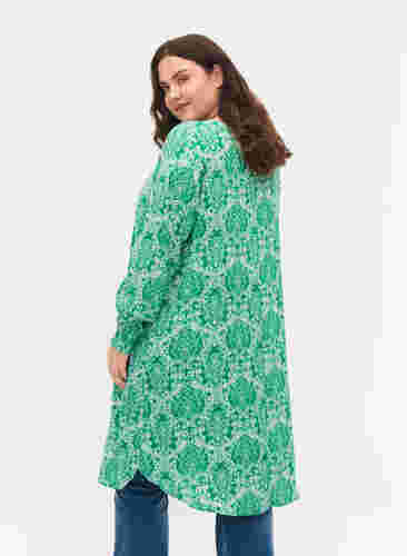 Kleid aus Viskose mit Print, Jolly Green Oriental, Model image number 1
