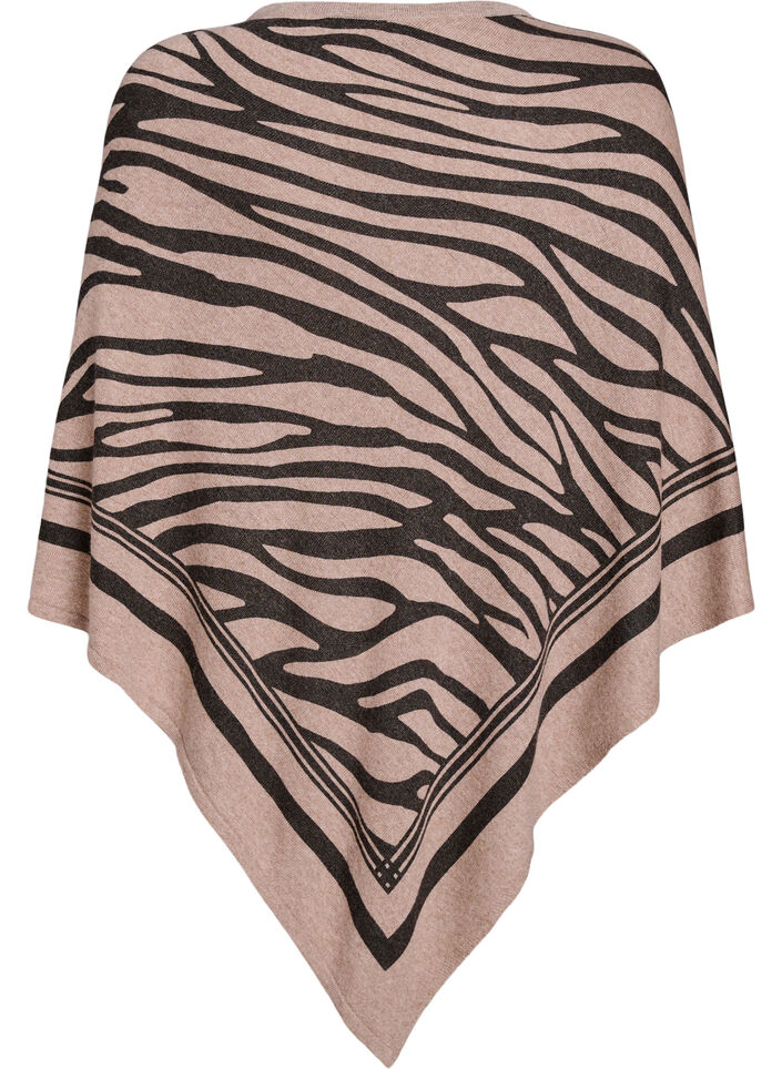 Feinstrickponcho, Schwarz, Packshot image number 1