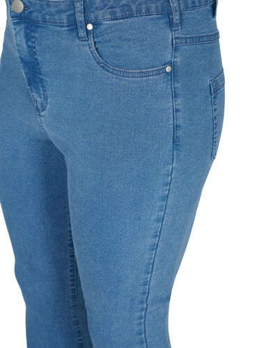 Hochtaillierte Super Slim Amy Jeans, Light blue, Packshot image number 2