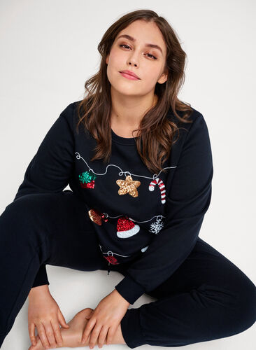 Weihnachts-Sweatshirt, Black Decoration, Image image number 0