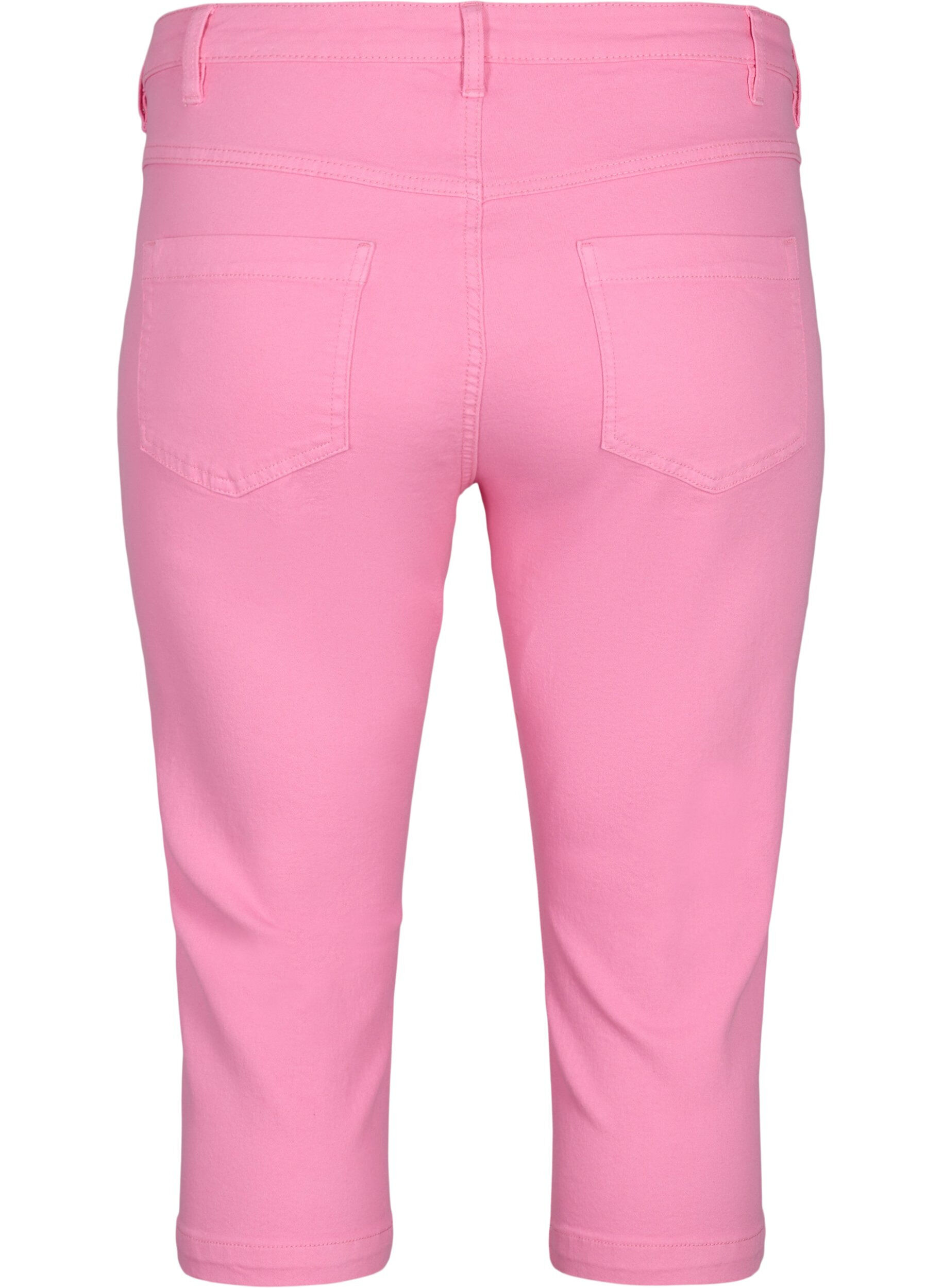 ZizziEng anliegende Emily Capri Hose, Rosebloom, Packshot image number 1