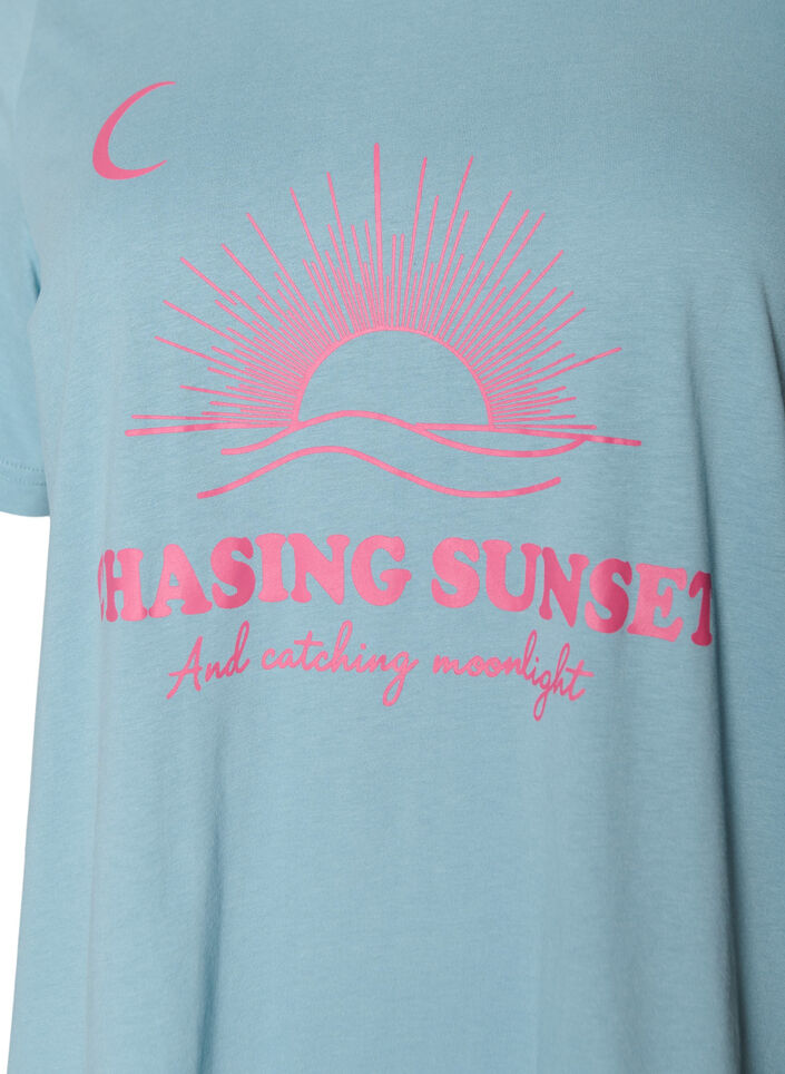 T-Shirt mit Print, Blau, Packshot image number 2