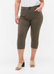 Eng anliegende Capri-Hose aus einer Viskosemischung, Dusty Olive, Model image number 2