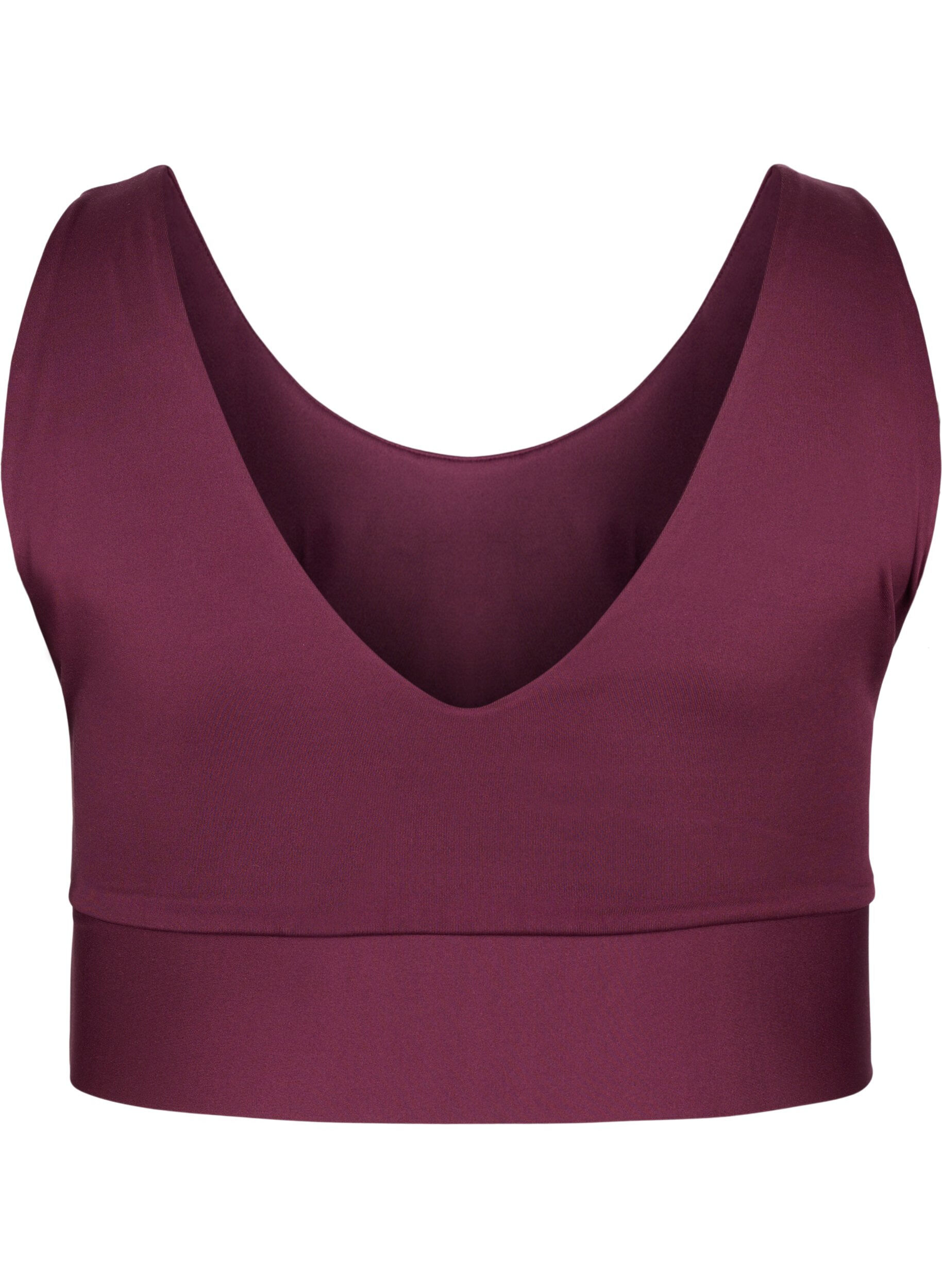 ZizziCORE, MID SUPPORT SPORTS BRA - Sport-BH mit V-R&uuml;cken, Fig, Packshot image number 1