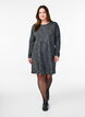 Langarmkleid mit Rundhalsausschnitt und Leopardenmuster, Dark Grey Leo, Model image number 2