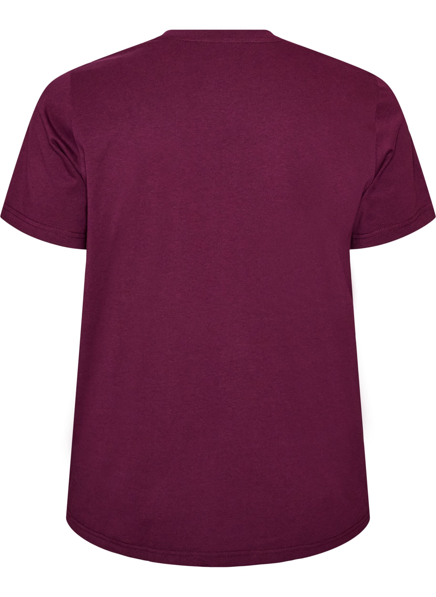 ZizziT-Shirt mit gebl&uuml;mter Stickerei und Strasssteinen, Lila, Packshot image number 1