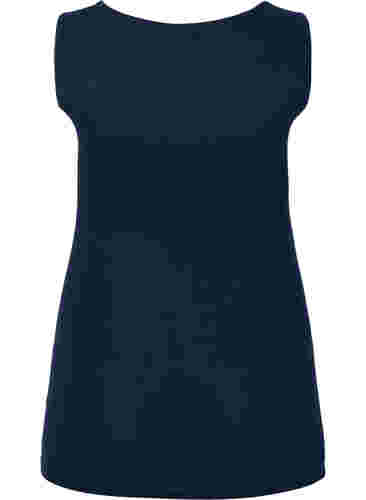 Ripp-Nachthemd mit Spitze, Navy Blazer, Packshot image number 1