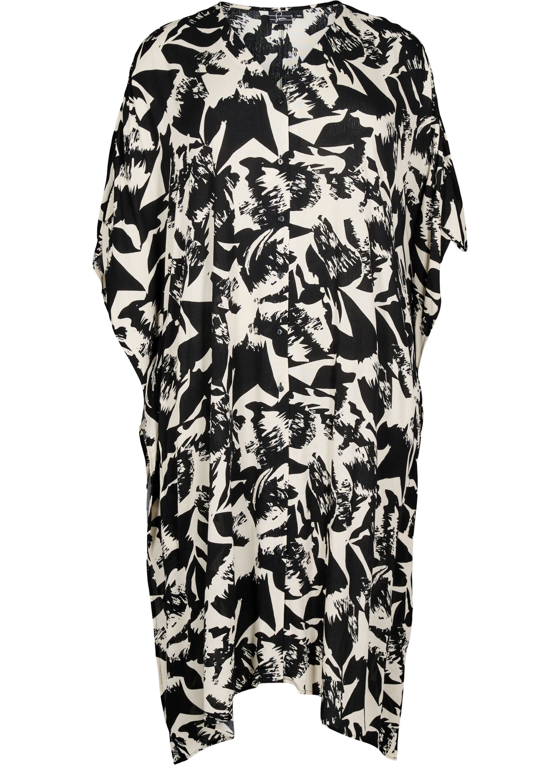 Kaftan-Strandkleid mit Kn&ouml;pfen