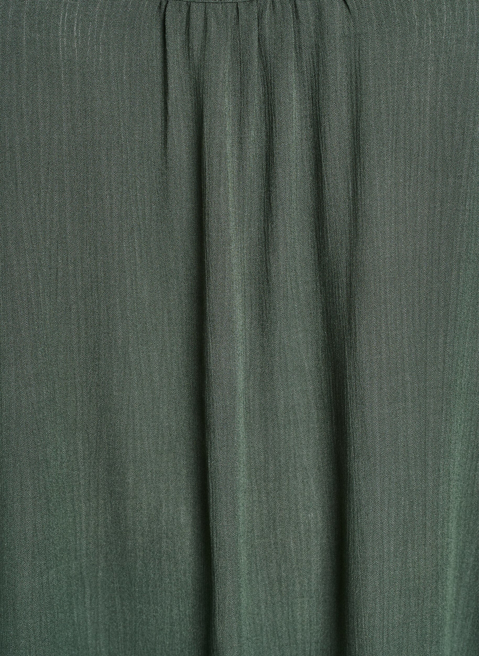 ZizziEinfarbiges Tr&auml;gerkleid aus Viskose, Gr&uuml;n, Packshot image number 2