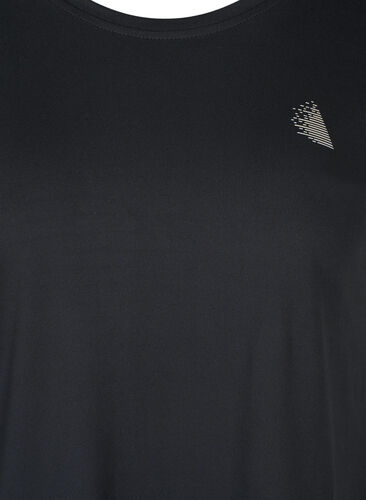 Kurzarm Trainingsshirt, Black, Packshot image number 2