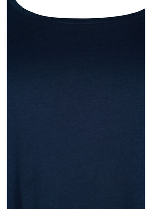 2er-Pack Basic-Bluse aus Baumwolle, Antique Green/Navy, Packshot image number 3