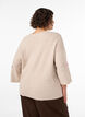 Strickbluse mit kleinen Stickmotiven, Beige, Model image number 2