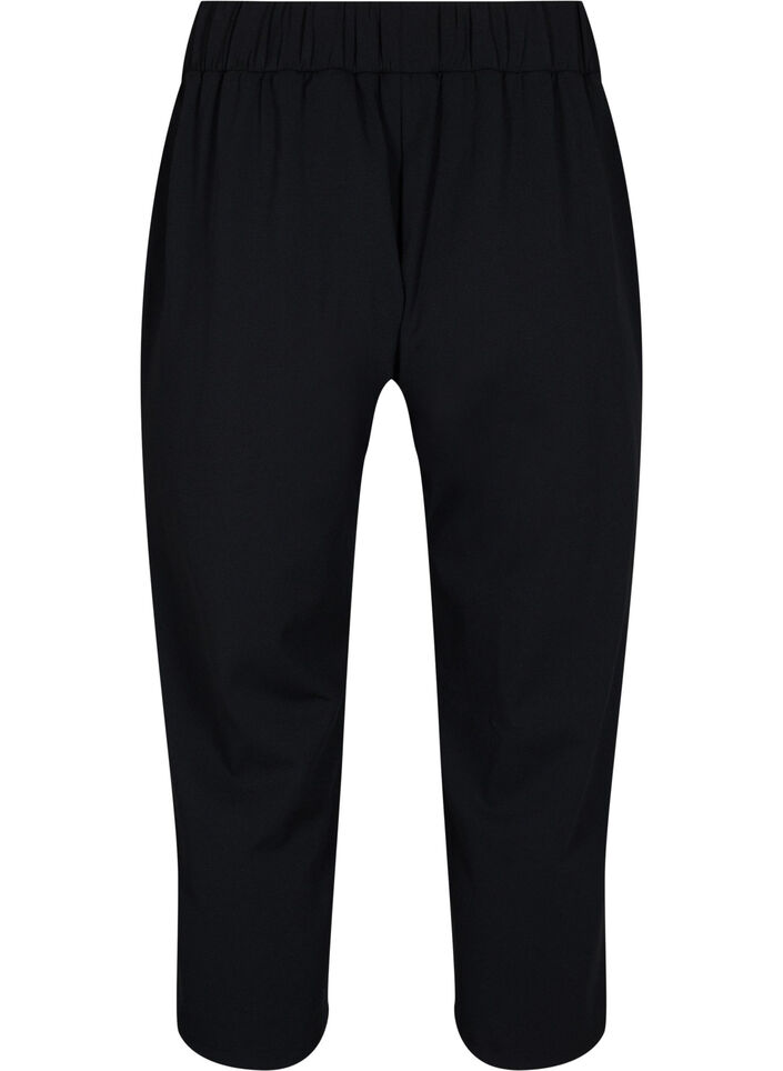 7/8 Hose mit lockerer Passform, Schwarz, Packshot image number 1