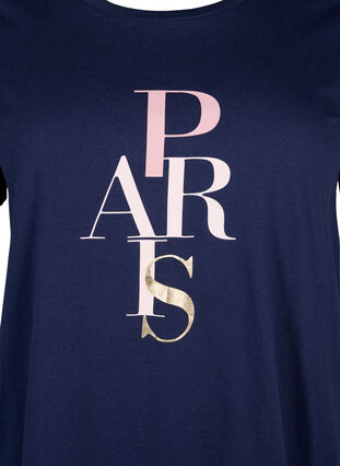 Baumwoll-T-Shirt mit Textaufdruck, Medieval B. w. Paris, Packshot image number 2