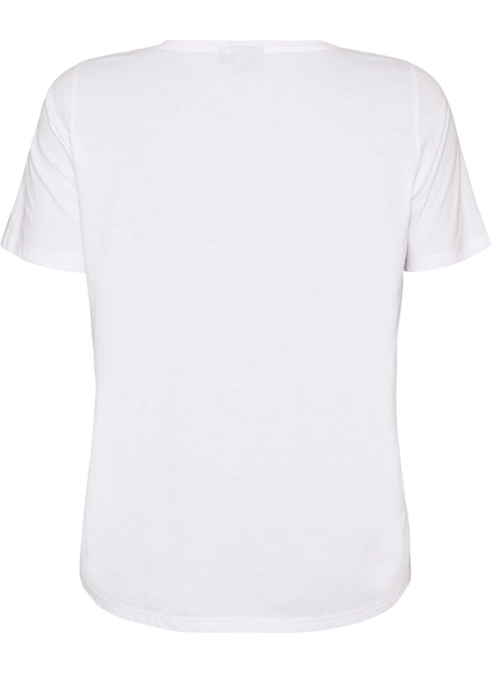 T-Shirt mit Print, Wei&szlig;, Packshot image number 1